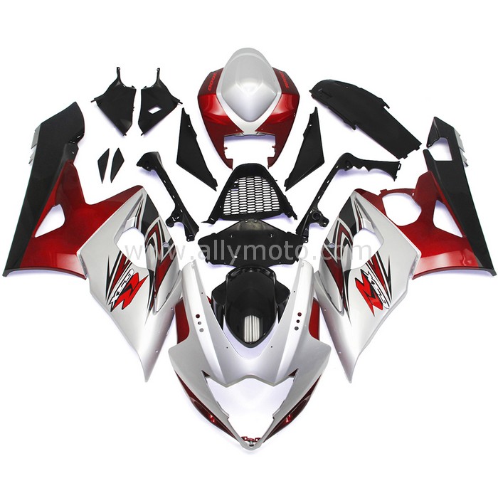 THREE STAR Unpainted Tank Cover / Cowl For Suzuki GSXR1000 2005-2006 - White