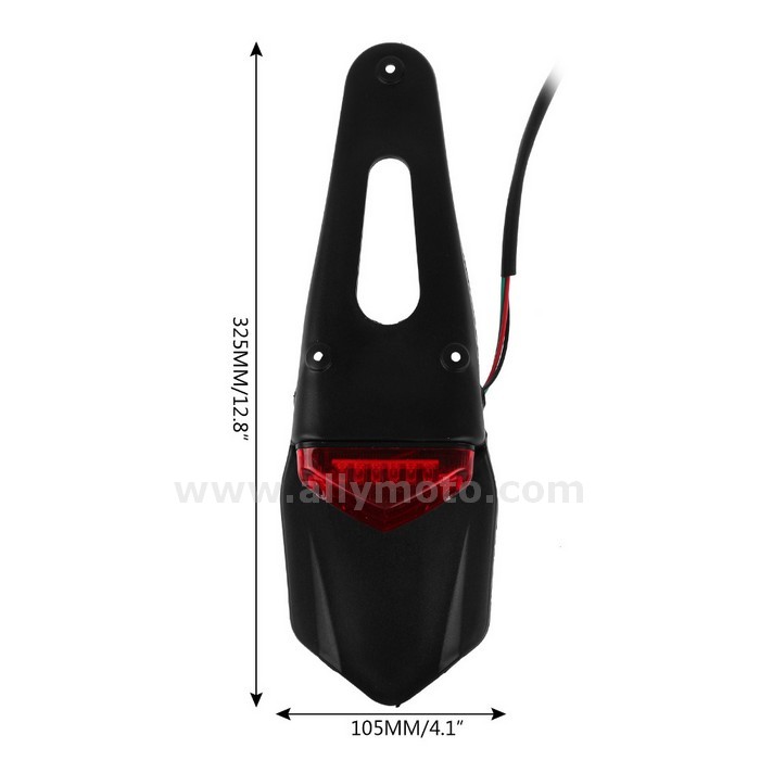 YUNYODA Moto LED Feu Arrière Stop Avec Bavette Pour Motos XR250 XR400 - 11